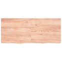 Blat do stołu, jasnobrązowy, 140x60x4 cm, lite drewno dębowe Lumarko!