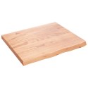 Blat do stołu, jasnobrązowy, 60x50x4 cm, lite drewno dębowe Lumarko!