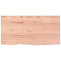 Blat do stołu, jasnobrązowy, 80x40x2 cm, lite drewno dębowe Lumarko!