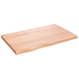 Blat do stołu, jasnobrązowy, 80x50x4 cm, lite drewno dębowe Lumarko!