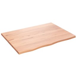 Blat do stołu, jasnobrązowy, 80x60x2 cm, lite drewno dębowe Lumarko!