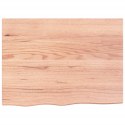 Blat do stołu, jasnobrązowy, 80x60x4 cm, lite drewno dębowe Lumarko!