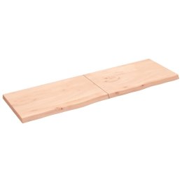 Blat stołu, 200x60x6 cm, surowe drewno dębowe Lumarko!