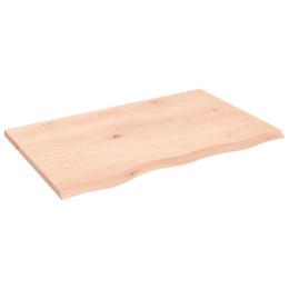 Blat stołu, 80x50x2 cm, surowe drewno dębowe Lumarko!