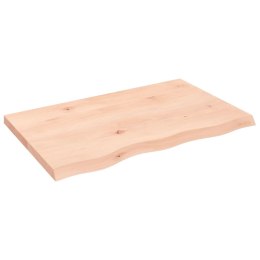 Blat stołu, 80x50x4 cm, surowe drewno dębowe Lumarko!