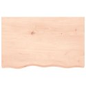 Blat stołu, 80x50x6 cm, surowe drewno dębowe Lumarko!