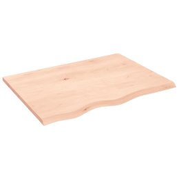 Blat stołu, 80x60x2 cm, surowe drewno dębowe Lumarko!