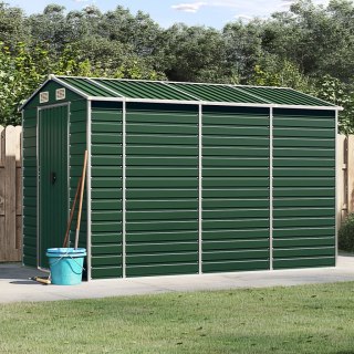 Szopa ogrodowa, zielona, 191x300x198 cm, stal galwanizowana Lumarko!