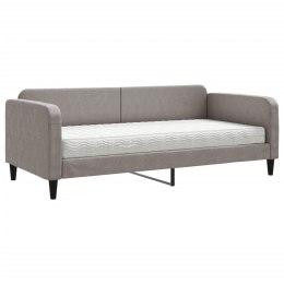 Sofa z materacem do spania, kolor taupe, 90x200 cm, tkanina Lumarko!