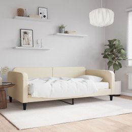 Sofa z materacem do spania, kremowa, 80x200 cm, tkanina Lumarko!