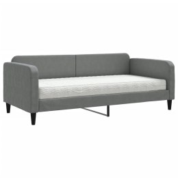 Sofa z materacem, ciemnoszara, 90x190 cm, tkanina Lumarko!