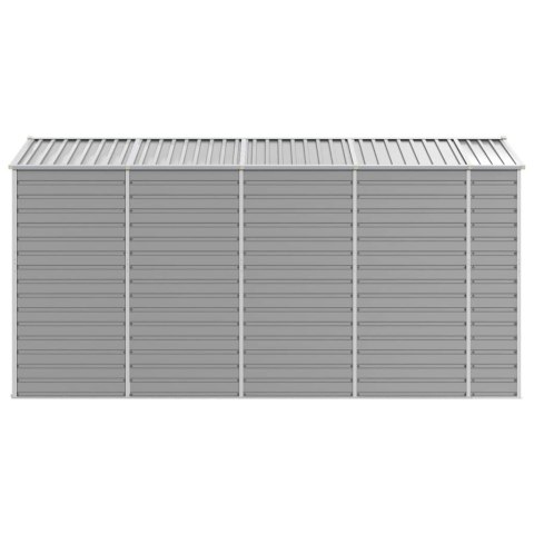 Szopa ogrodowa, jasnoszara, 191x385x198 cm, stal galwanizowana Lumarko!