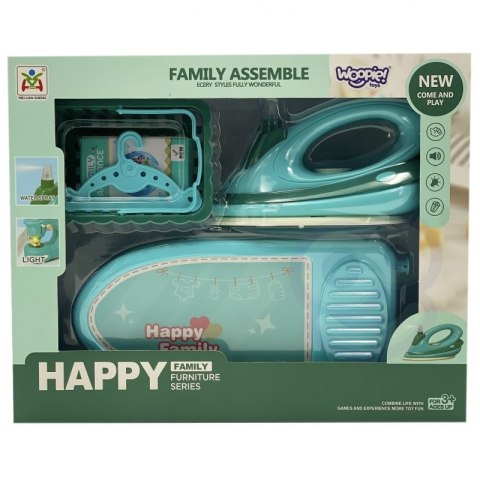 WOOPIE Zestaw do Prasowania 2w1 Deska Żelazko + Kosz na Pranie 6 el. Lumarko!