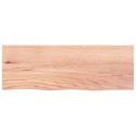Blat do łazienki, jasnobrązowy, 80x30x6 cm, lite drewno Lumarko!