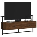 Szafka pod telewizor, ścienna, brązowy dąb, 100,5x30x51 cm Lumarko!