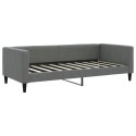 Sofa rozsuwana z szufladami, ciemnoszara, 90x190 cm, tkanina Lumarko!