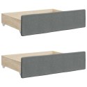 Sofa rozsuwana z szufladami, ciemnoszara, 90x190 cm, tkanina Lumarko!