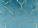 2 poduszki dekoracyjne w marokańską koniczynę 45 x 45 cm niebieskie ALYSSUM Lumarko!