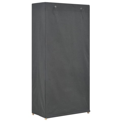 3-poziomowa szafa na ubrania, szara, 79x40x170 cm, tkanina Lumarko!