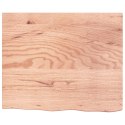 Blat do łazienki, jasnobrązowy, 60x50x6 cm, lite drewno Lumarko!