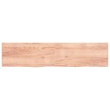 Blat do łazienki, jasnobrązowy, 220x50x4 cm, lite drewno Lumarko!