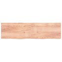 Blat do łazienki, jasnobrązowy, 220x60x6 cm, lite drewno Lumarko!