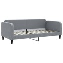 Sofa rozsuwana z materacami, jasnoszara, 90x200 cm, tkanina Lumarko!