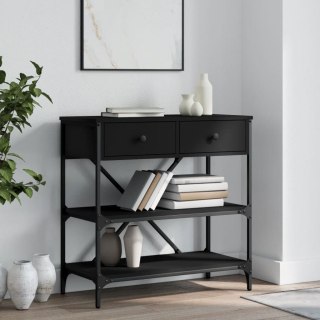 Stolik konsolowy, czarny, 75x34,5x75 cm Lumarko!
