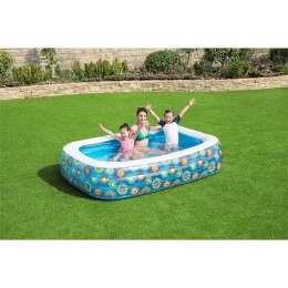 Nadmuchiwany basen dla dzieci, niebieski, 229x152x56 cm Lumarko!