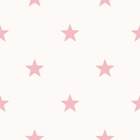 Tapeta Friends & Coffee Little Stars, różowo-biała Lumarko!