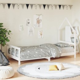 Rama łóżka dla dzieci, biała, 90x200 cm, drewno sosnowe  Lumarko!