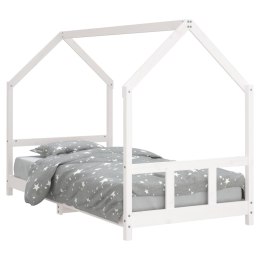 Rama łóżka dla dzieci, biała, 90x200 cm, drewno sosnowe  Lumarko!