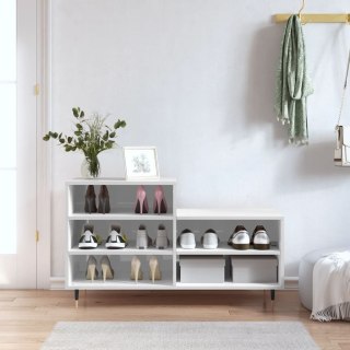 Szafka na buty, wysoki połysk, biała, 102x36x60 cm  Lumarko!
