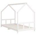 Rama łóżka dla dzieci, biała, 90x190 cm, drewno sosnowe  Lumarko!