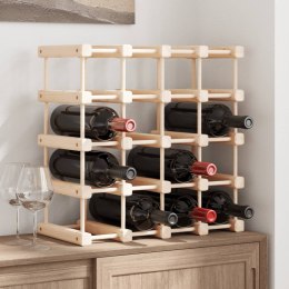 Stojak na 12 butelek wina, 46,5x23x46,5 cm, lite drewno sosnowe  Lumarko!