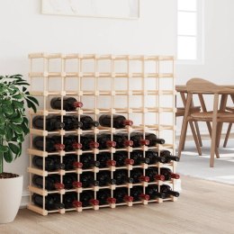 Stojak na 72 butelki wina, 90,5x23x90,5 cm, lite drewno sosnowe  Lumarko!