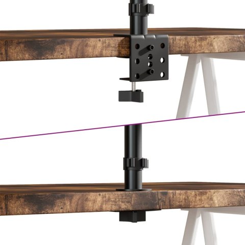 Stojak na monitor, czarny, stalowy, VESA 75/100 mm  Lumarko!