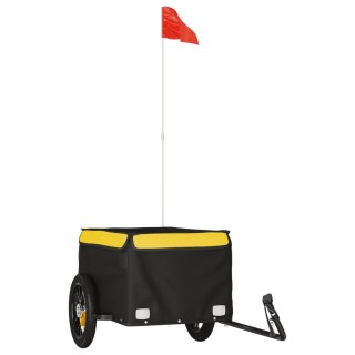 Przyczepka rowerowa, czarno-żółty, 30 kg, żelazo  Lumarko!