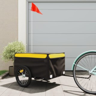 Przyczepka rowerowa, czarno-żółty, 45 kg, żelazo  Lumarko!