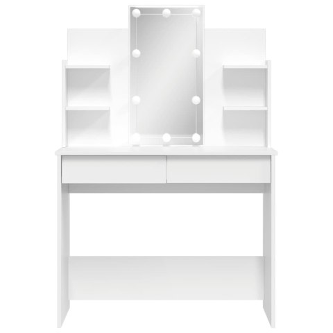 Toaletka z oświetleniem LED, biała, 96x40x142 cm  Lumarko!