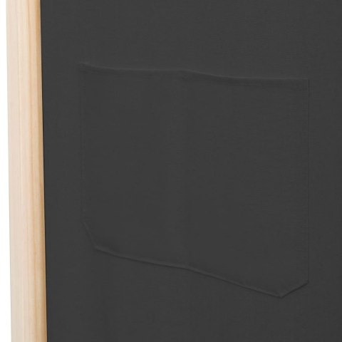Parawan 6-panelowy, szary, 240 x 170 x 4 cm, tkanina Lumarko! Lumarko!