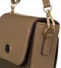 Mini torebka-portfel ze skóry ekologicznej z ozdobnym panelem — Peterson Lumarko!