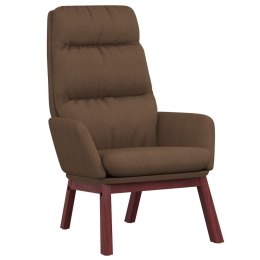 Krzesło wypoczynkowe, brązowe, obite tkaniną Lumarko!