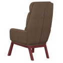 Krzesło wypoczynkowe, brązowe, obite tkaniną Lumarko!