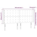 Zagłówek do łóżka z LED, niebieski, 163x16x118/128 cm, tkanina Lumarko!