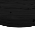 Blat do stołu, okrągły, czarny, Ø80x3 cm, lite drewno sosnowe Lumarko!