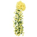 Sztuczne girlandy kwiatowe, 3 szt., żółte, 85 cm  Lumarko!