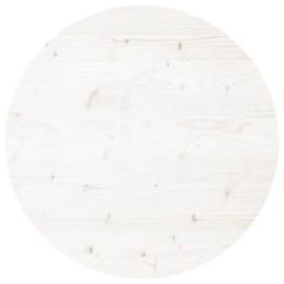 Blat do stołu, okrągły, biały, Ø60x3 cm, lite drewno sosnowe Lumarko!
