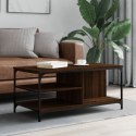 Stolik kawowy, brązowy dąb100x50x45 cm, materiał drewnopochodny Lumarko!