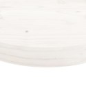 Blat do stołu, okrągły, biały, Ø70x3 cm, lite drewno sosnowe Lumarko!